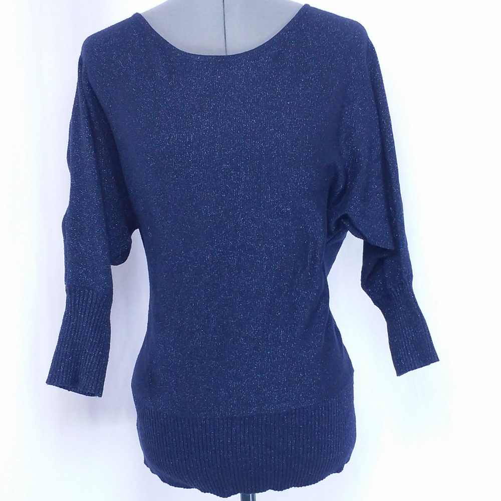 XXI Navy Sparkle S/P 3/4 Sleeve